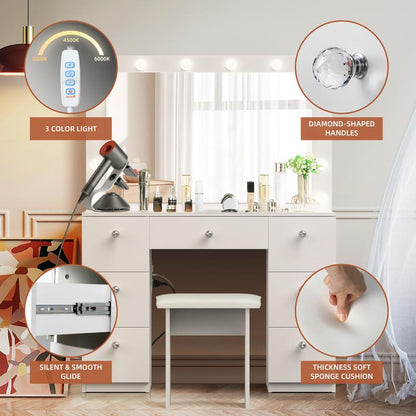 Elite Beauty Vanity Desk