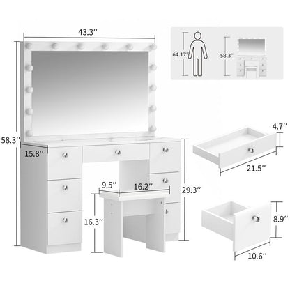 Elite Beauty Vanity Desk