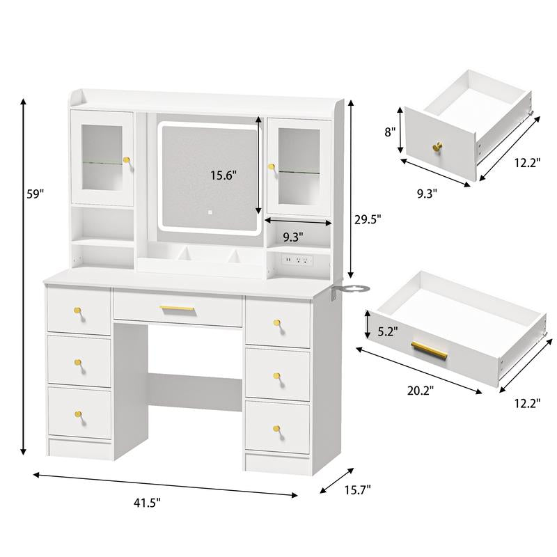 Luxe LED Vanity & Jewelry Hub