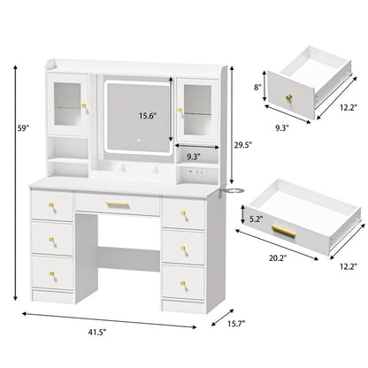 Luxe LED Vanity & Jewelry Hub
