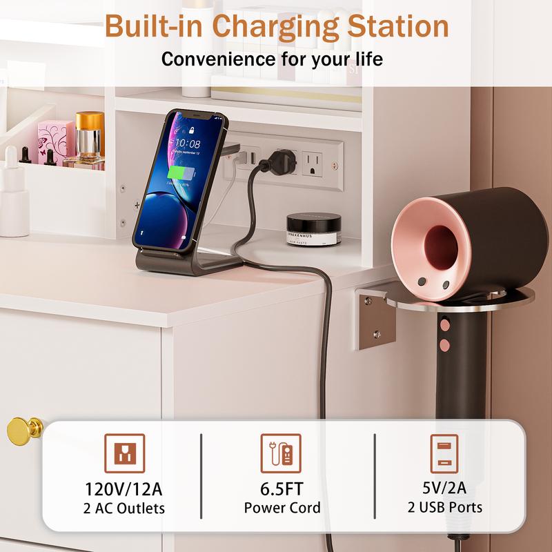 Luxe LED Vanity & Jewelry Hub