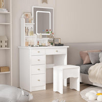 New-White Vanity with Light
