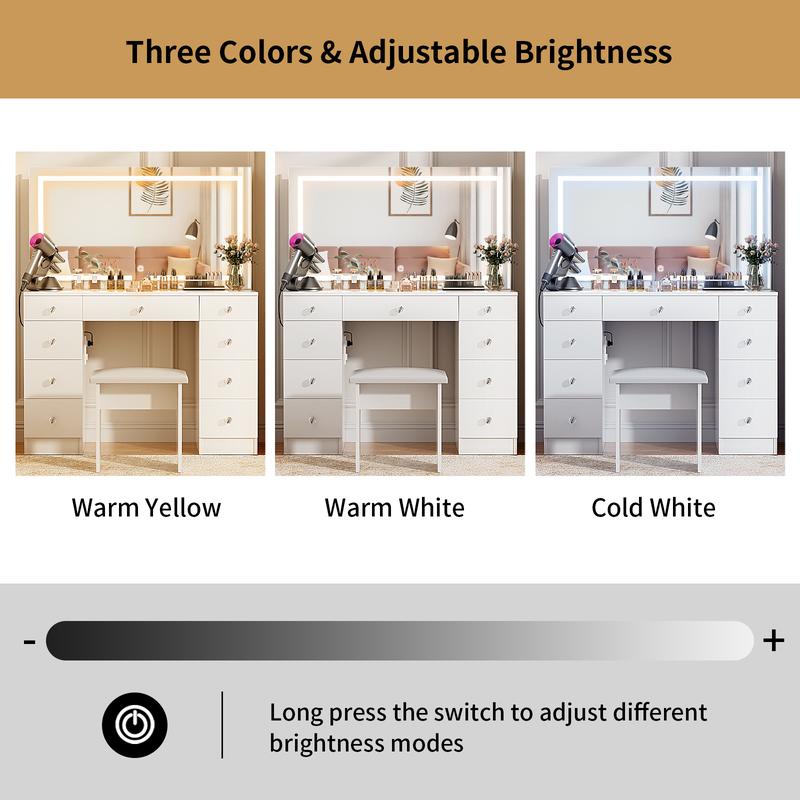 Opulent Lighted Vanity Set