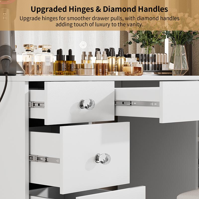 Opulent Lighted Vanity Set