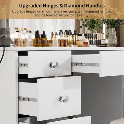 Opulent Lighted Vanity Set