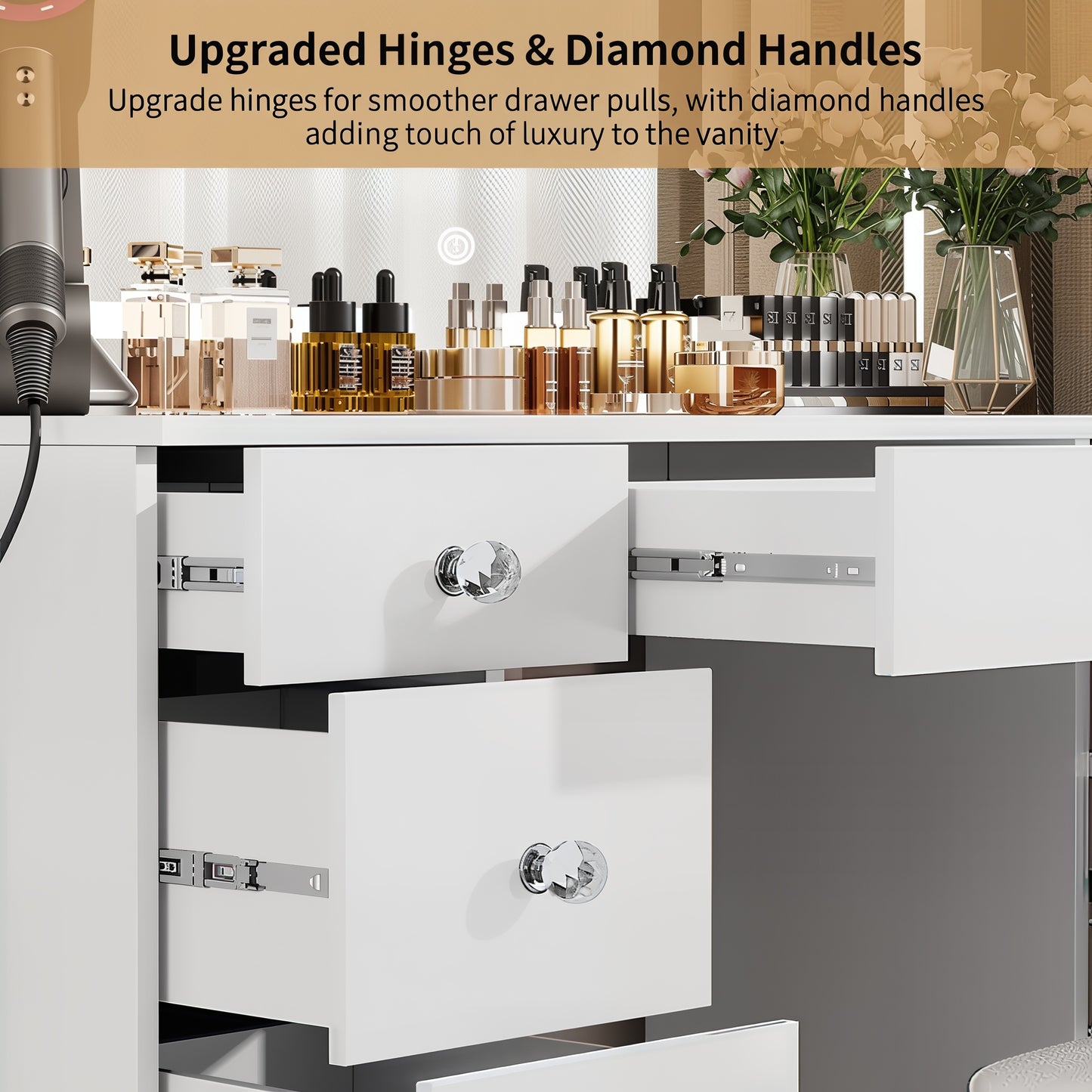 Premium Vanity with Power Hub