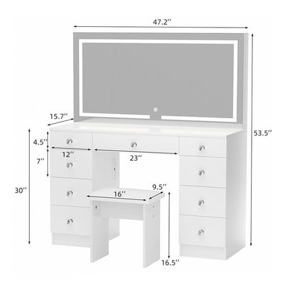 Opulent Lighted Vanity Set