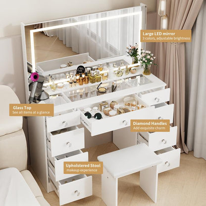 Premium Vanity with Power Hub